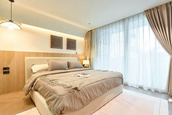 bedroom of Vieng Ping Condominium