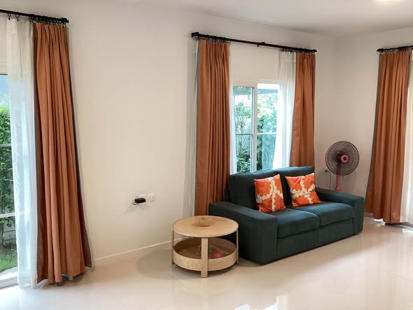 living room and bedroom of Villaggio Srinakarin-Bangna 2