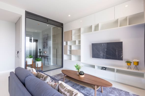 living room and room interior of VITTORIO Sukhumvit 39 วิตโตริโอ สุขุมวิท 39