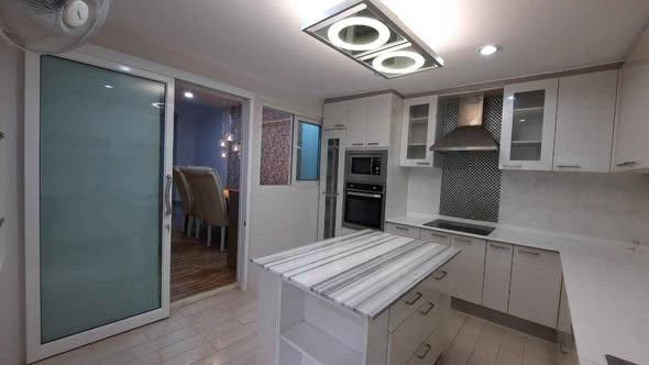 room interior and kitchen of Waratthon Ville