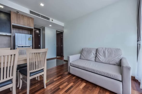 living room and bedroom of Wish Signature II Midtown Siam