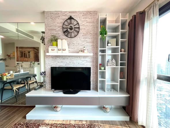 living room and room interior of WYNE by Sansiri