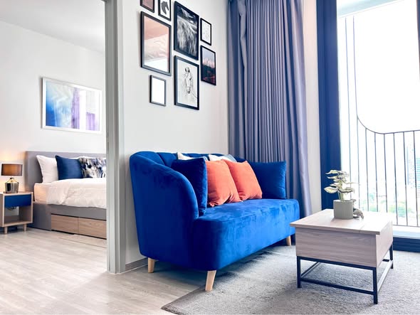 living room and bedroom of XT Ekkamai
