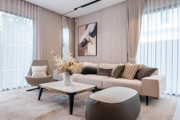 bedroom and living room of มัณฑนา บางนา กม.15 | MANTANA Bangna km. 15