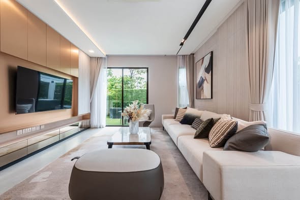 living room of มัณฑนา บางนา กม.15 | MANTANA Bangna km. 15