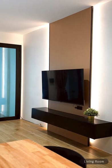 living room of ขายทาวน์โฮม สูง 2 ชั้น พื้นที่ 20 ตร.ว. 3 นอน 2 น้ำ 1 ครัว เดอะเมโทร รัตนาธิเบศร์
