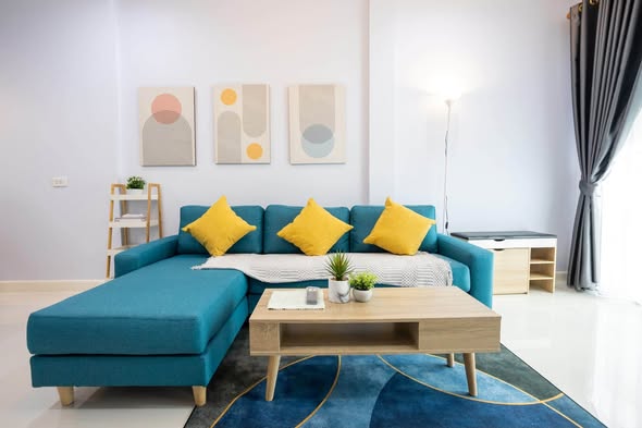 living room and bedroom of บ้านกลางเมือง ลาดพร้าว 71