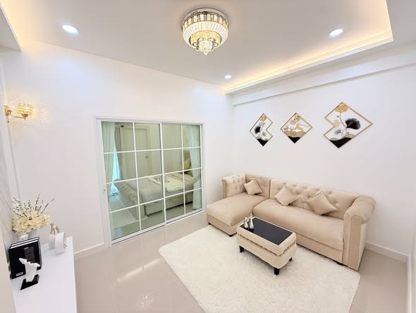 living room of 9 Karat Condos Pattaya