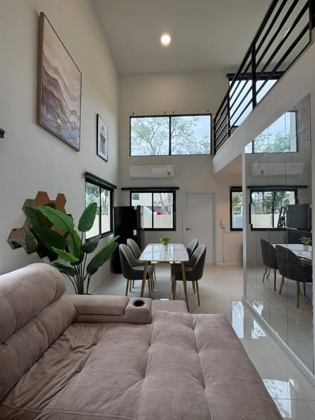 living room and room interior of Altitude Kraf Bangna