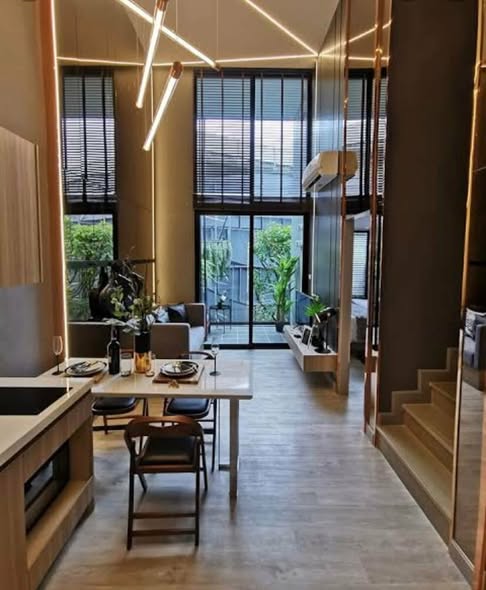 living room of Altitude Unicorn Sathorn