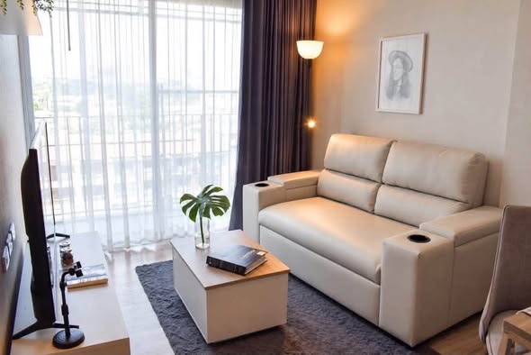 bedroom and living room of Amber Condominium By Eastern Star