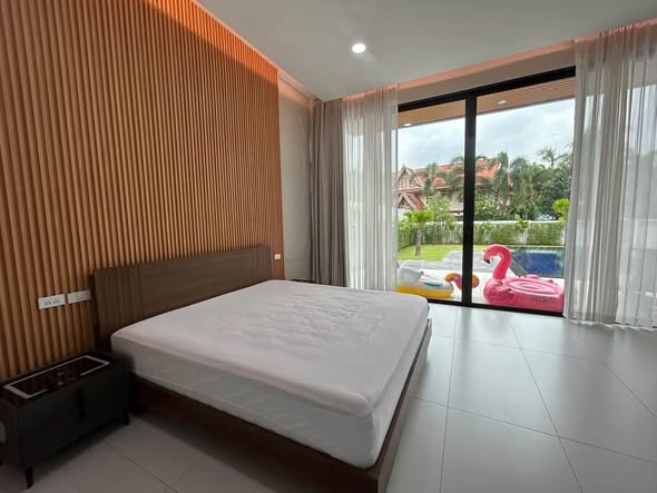 bedroom of Arpo Pool Villa riverside