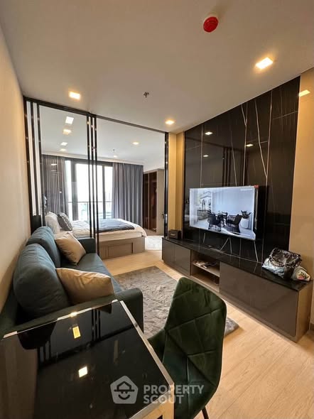living room and bedroom of Artdio.bkk