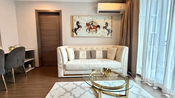 bedroom and living room of Artisan Ratchada