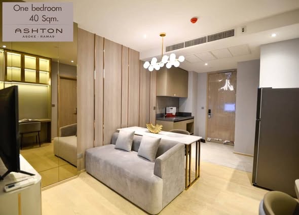 living room and bedroom and room interior of ASHTON Asoke – Rama 9