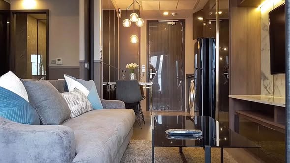 bedroom and living room of Ashton Asoke