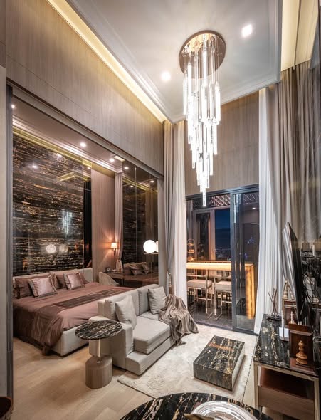 living room and bedroom of Ashton Asoke