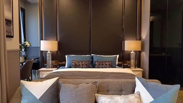 living room and bedroom of Ashton Asoke