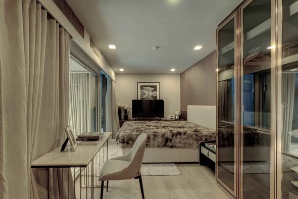 bedroom and living room of Ashton Residence 41