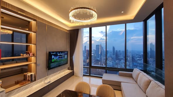 bedroom and living room of Ashton Silom
