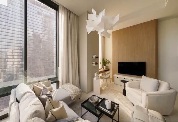 living room and bedroom of Ashton Silom