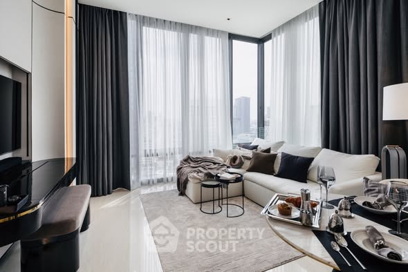 living room and bedroom of Ashton Silom