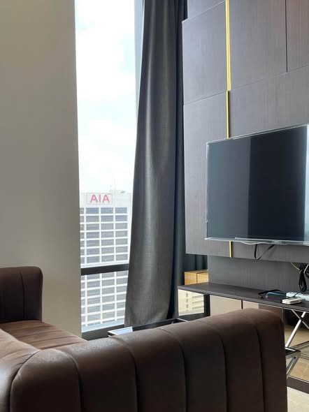 living room and bedroom of Ashton Silom