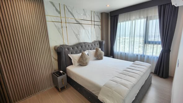bedroom of แอสปาย เอราวัณ ไพร์ม Aspire Erawan Prime