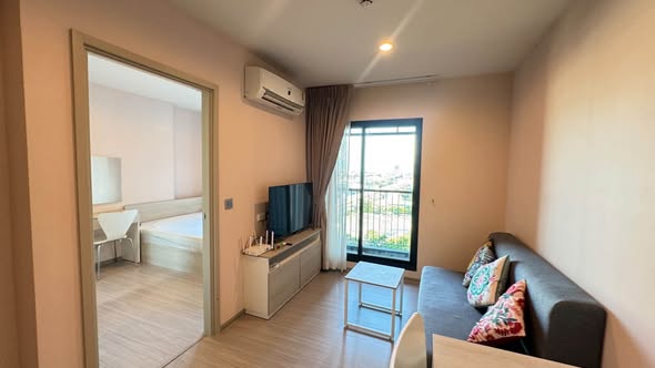 bedroom of แอสปาย เอราวัณ ไพร์ม Aspire Erawan Prime