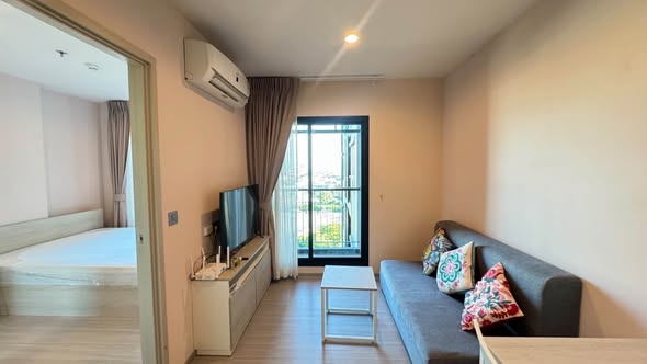 bedroom of แอสปาย เอราวัณ ไพร์ม Aspire Erawan Prime