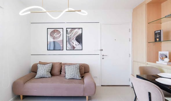 bedroom and living room of Aspire Sukhumvit 48
