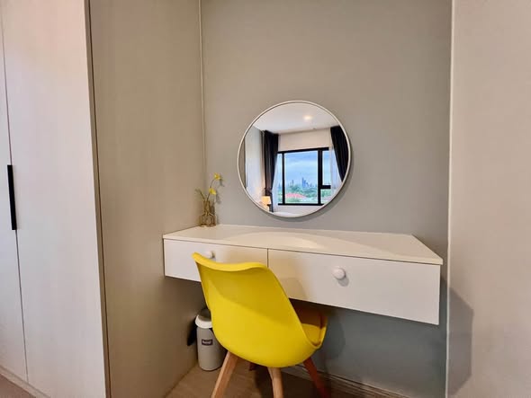 bedroom and bathroom of Aspire Sukhumvit-On Nut