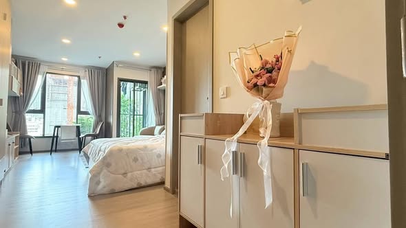 bedroom of Aspire Sukhumvit-Rama 4