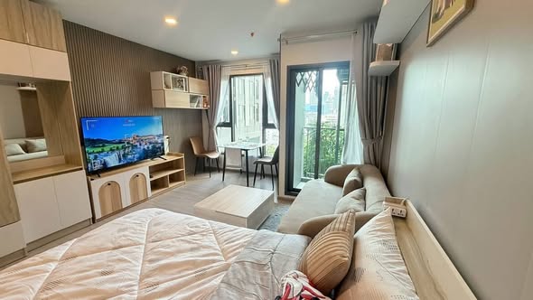 bedroom of Aspire Sukhumvit-Rama 4