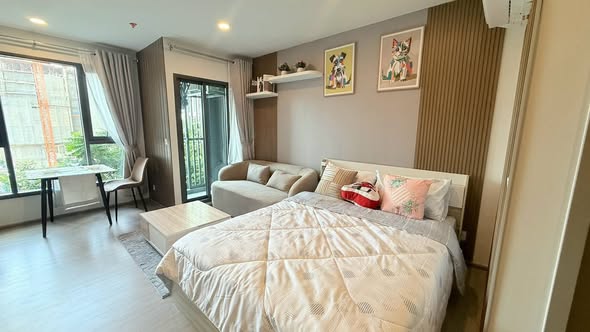 bedroom of Aspire Sukhumvit-Rama 4