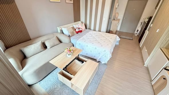 bedroom of Aspire Sukhumvit-Rama 4
