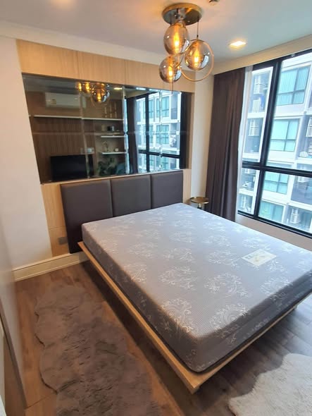 bedroom of Atmoz รัชดา-ห้วยขวาง คอนโด