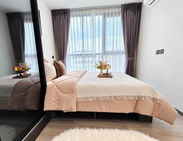 bedroom of Atmoz Palacio Ladprao Wanghin | แอทโมซ พาลาซิโอ ลาดพร้าว วังหิน