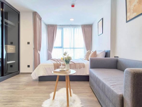 bedroom and living room and room interior of Atmoz Palacio Ladprao Wanghin | แอทโมซ พาลาซิโอ ลาดพร้าว วังหิน