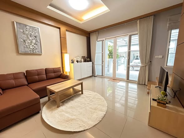 bedroom and living room of Baan Klang Muang S-Sense Rama 9-Ladprao
