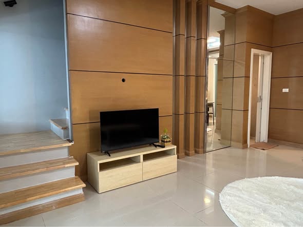 living room and room interior of Baan Klang Muang S-Sense Rama 9-Ladprao