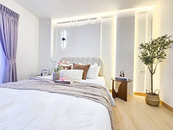 bedroom of Baan Onnut Condominium