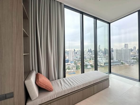 bedroom and living room and room interior of Banyan Tree Residences Riverside Bangkok บันยัน ทรี เรสซิเดนซ์ ริเวอร์ไซด์ กรุงเทพ