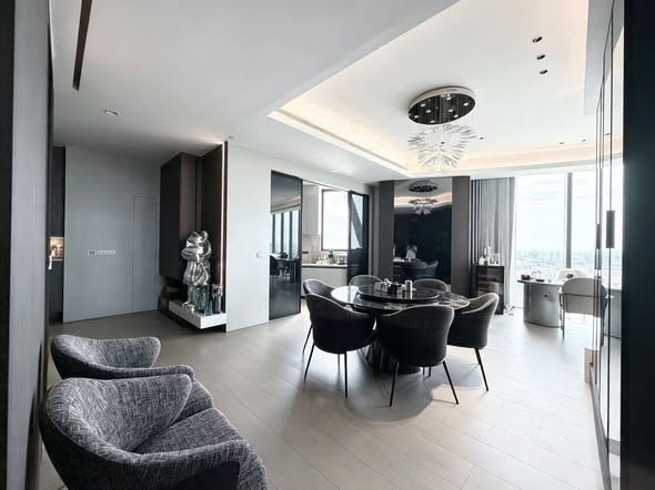 living room of Banyan Tree Residences Riverside Bangkok บันยัน ทรี เรสซิเดนซ์ ริเวอร์ไซด์ กรุงเทพ