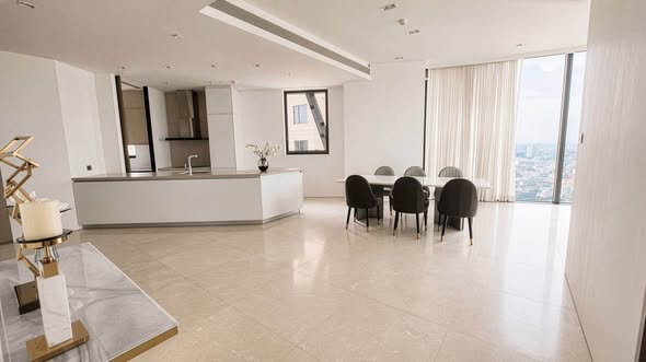 living room of Banyan Tree Residences Riverside Bangkok บันยัน ทรี เรสซิเดนซ์ ริเวอร์ไซด์ กรุงเทพ