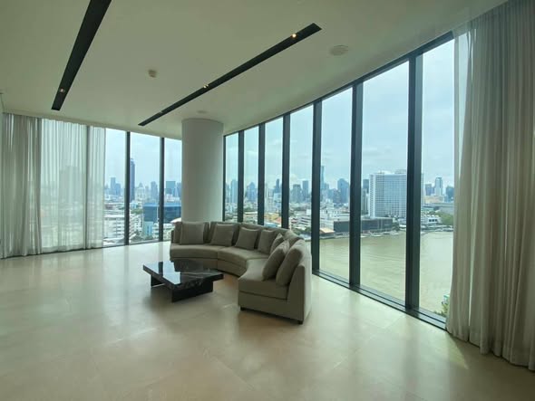 living room and room interior of Banyan Tree Residences Riverside Bangkok บันยัน ทรี เรสซิเดนซ์ ริเวอร์ไซด์ กรุงเทพ