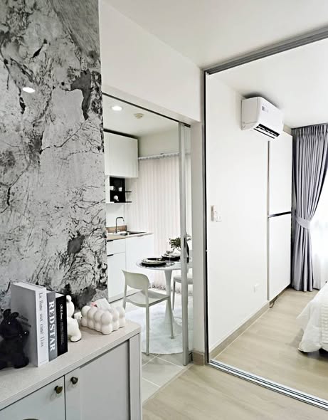 bedroom and bathroom of ซอย เดอะนิช ไอดี บางแค