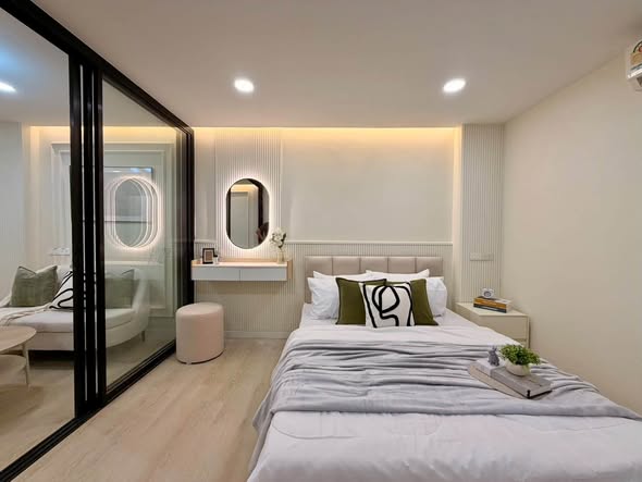 bedroom and room interior of บ้านพระยาภิรมย์ อาคาร บี