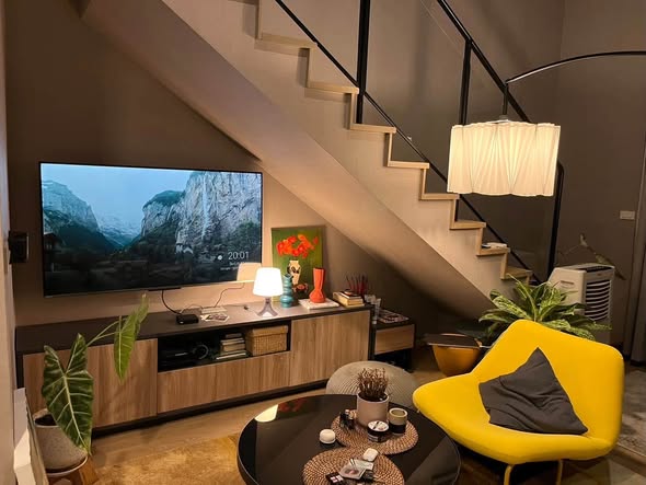living room of Blossom Condo Sathon-Charoen Rat