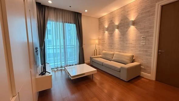 living room and bedroom of Bright Sukhumvit 24